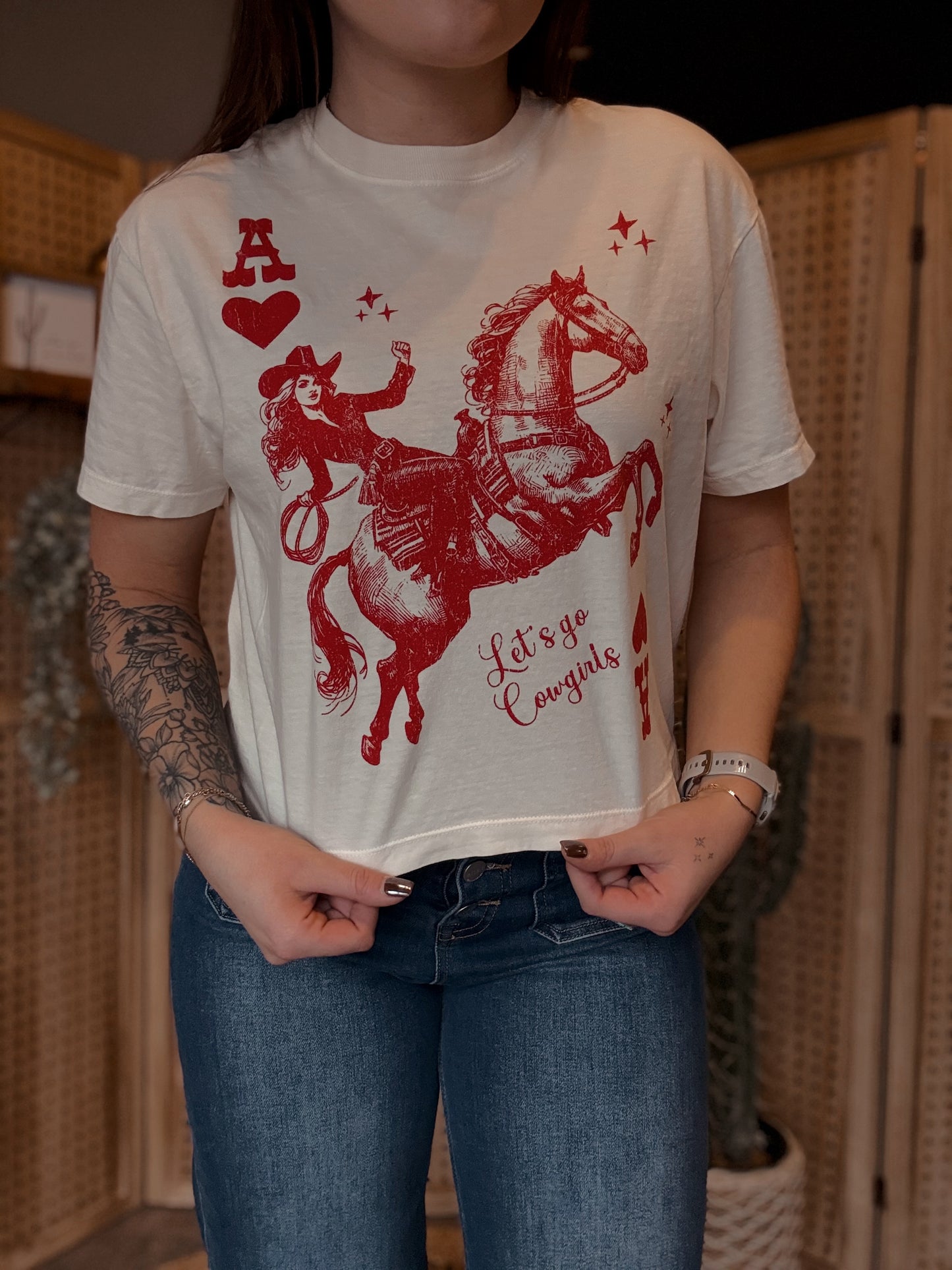 Cowgirl Playing Card Tee