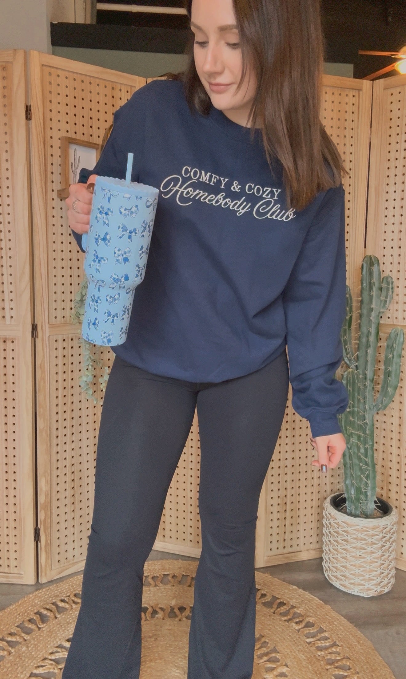 Baby Blue Bows Tumbler