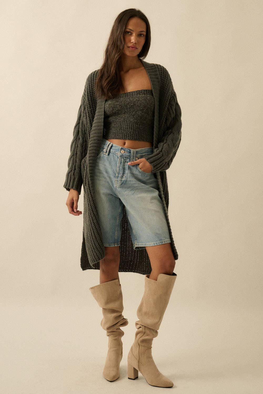 Sunburn Thick Knit Cardigan