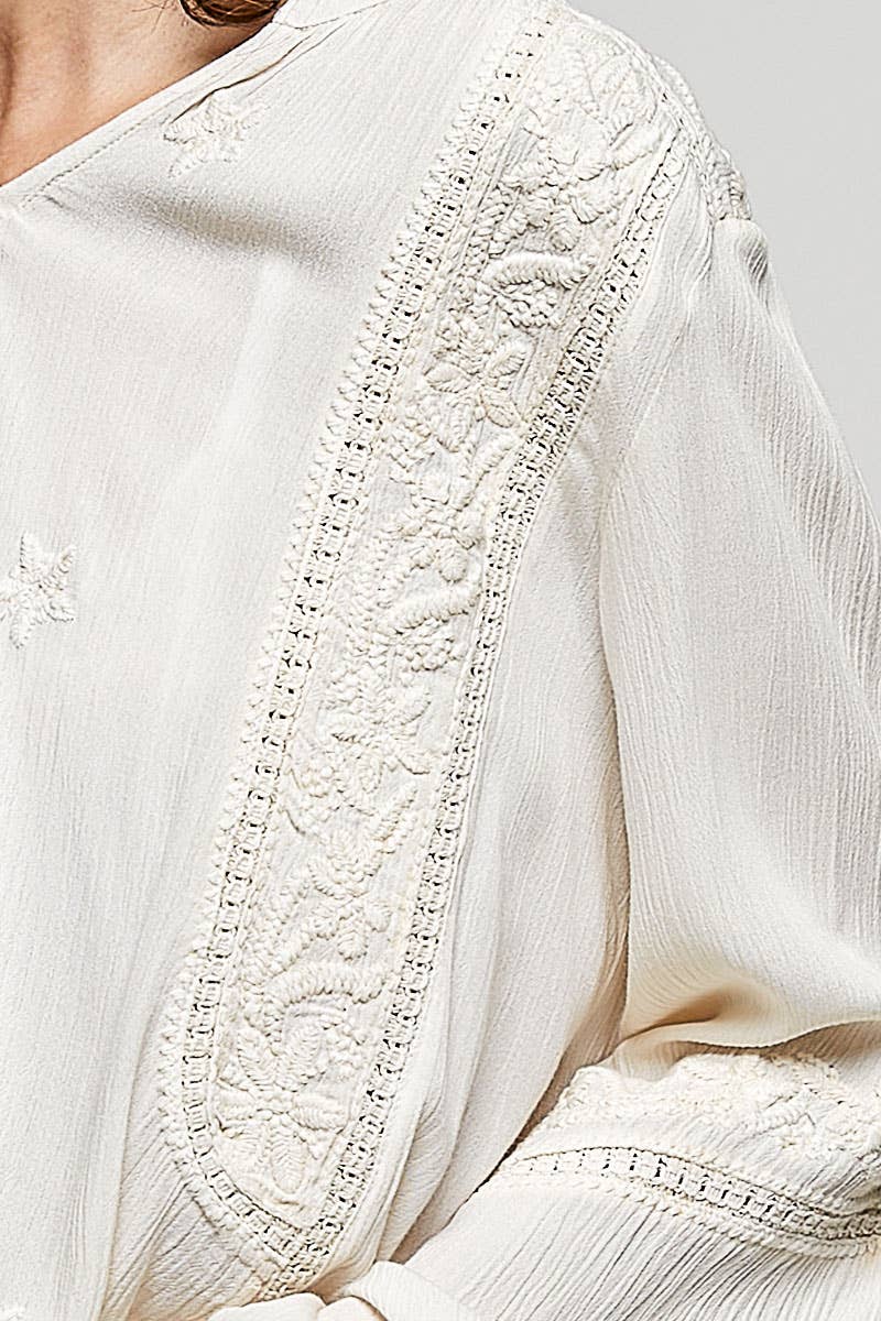 Ivory Crochet Top