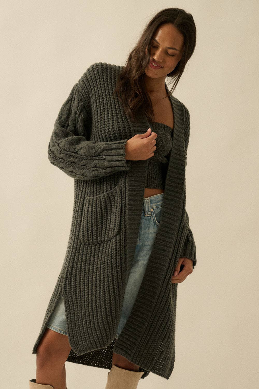 Sunburn Thick Knit Cardigan