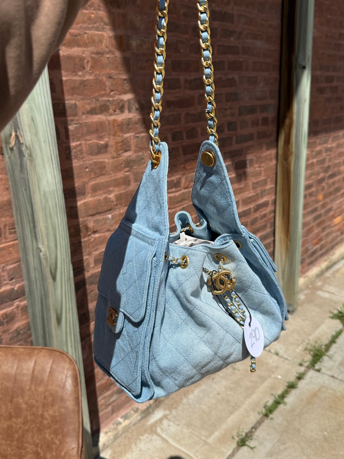 Luxury Denim Bucket Bag