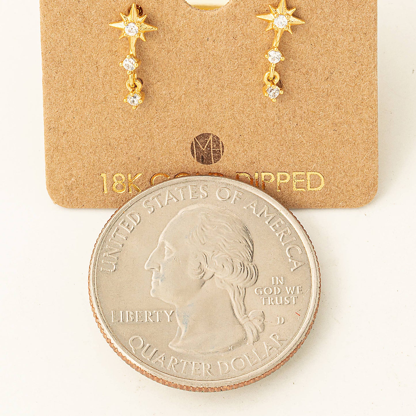 Mini Star Layered Drop Earrings