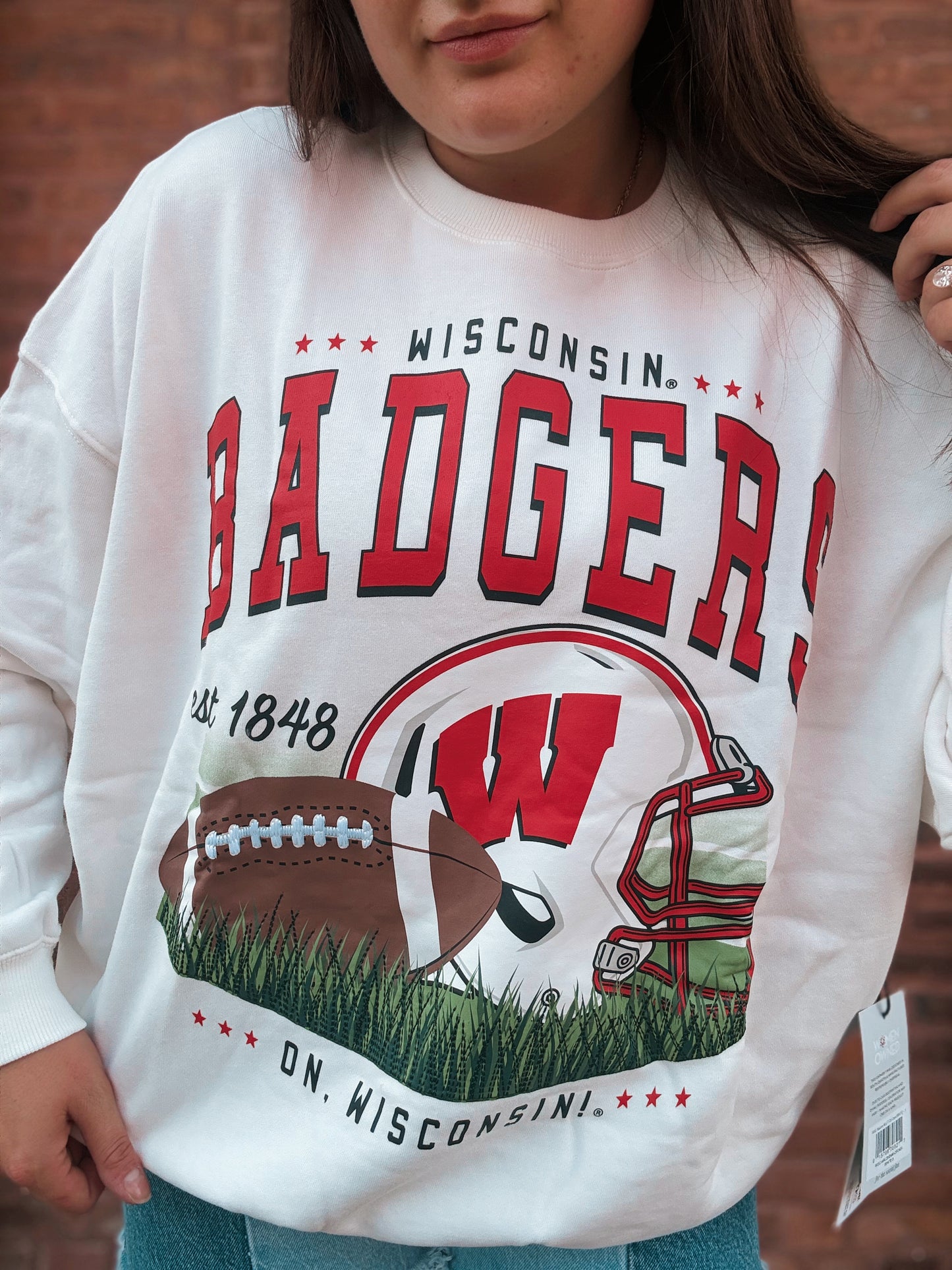Wisconsin Malone Fleece Crew