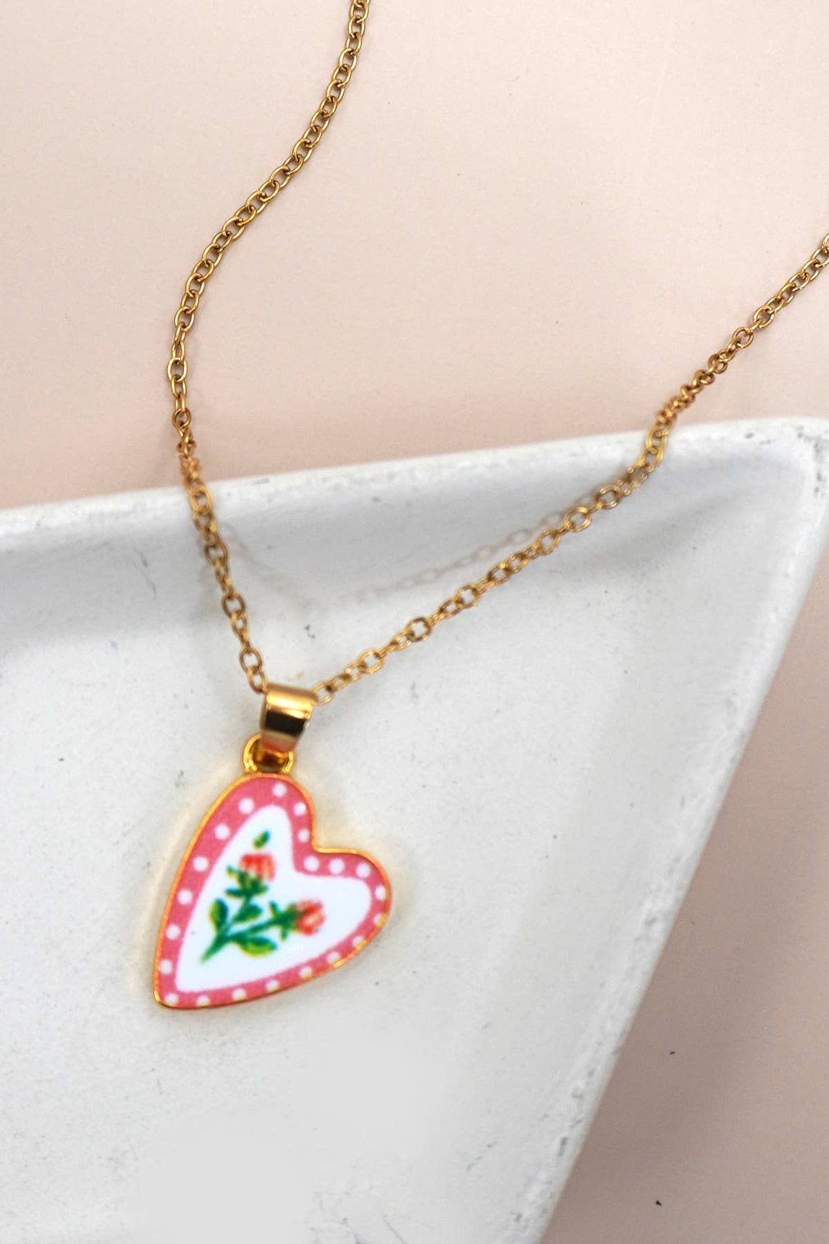 18K Spring Ceramic Necklace