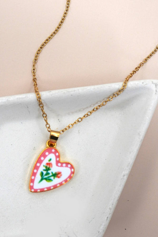 18K Spring Ceramic Necklace