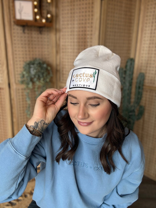 Cactus + Cove Beanie - White