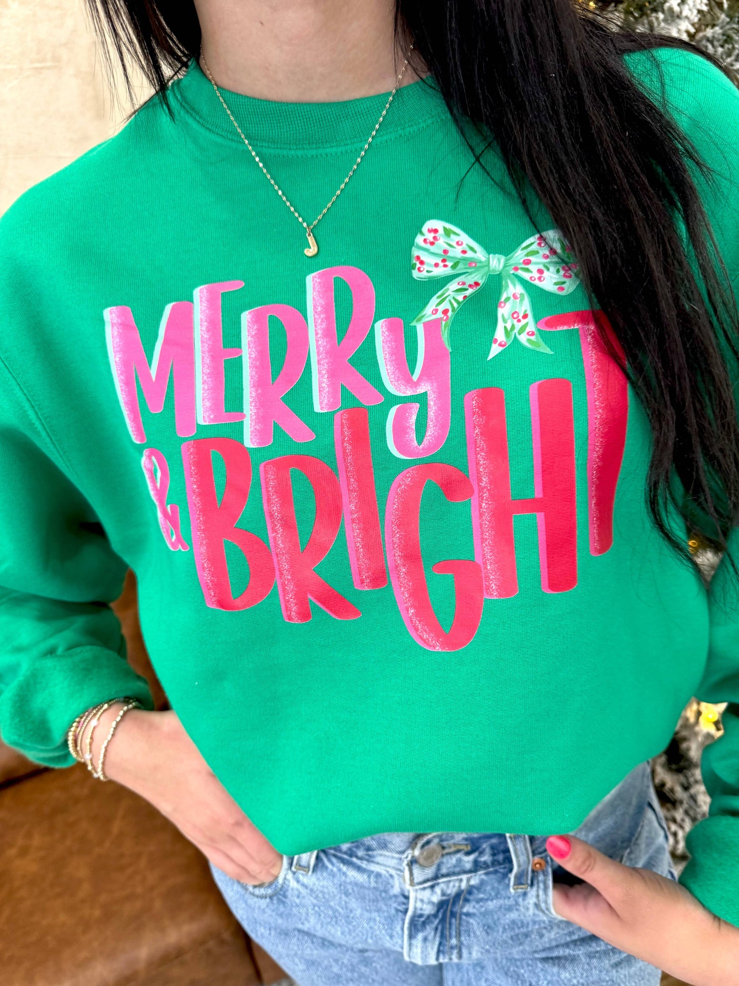 Merry & Bright Crew Neck