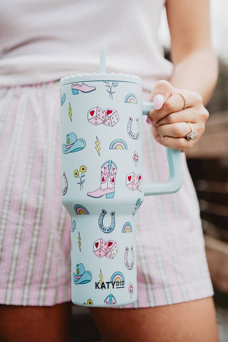Lucky Girl Western Tumbler