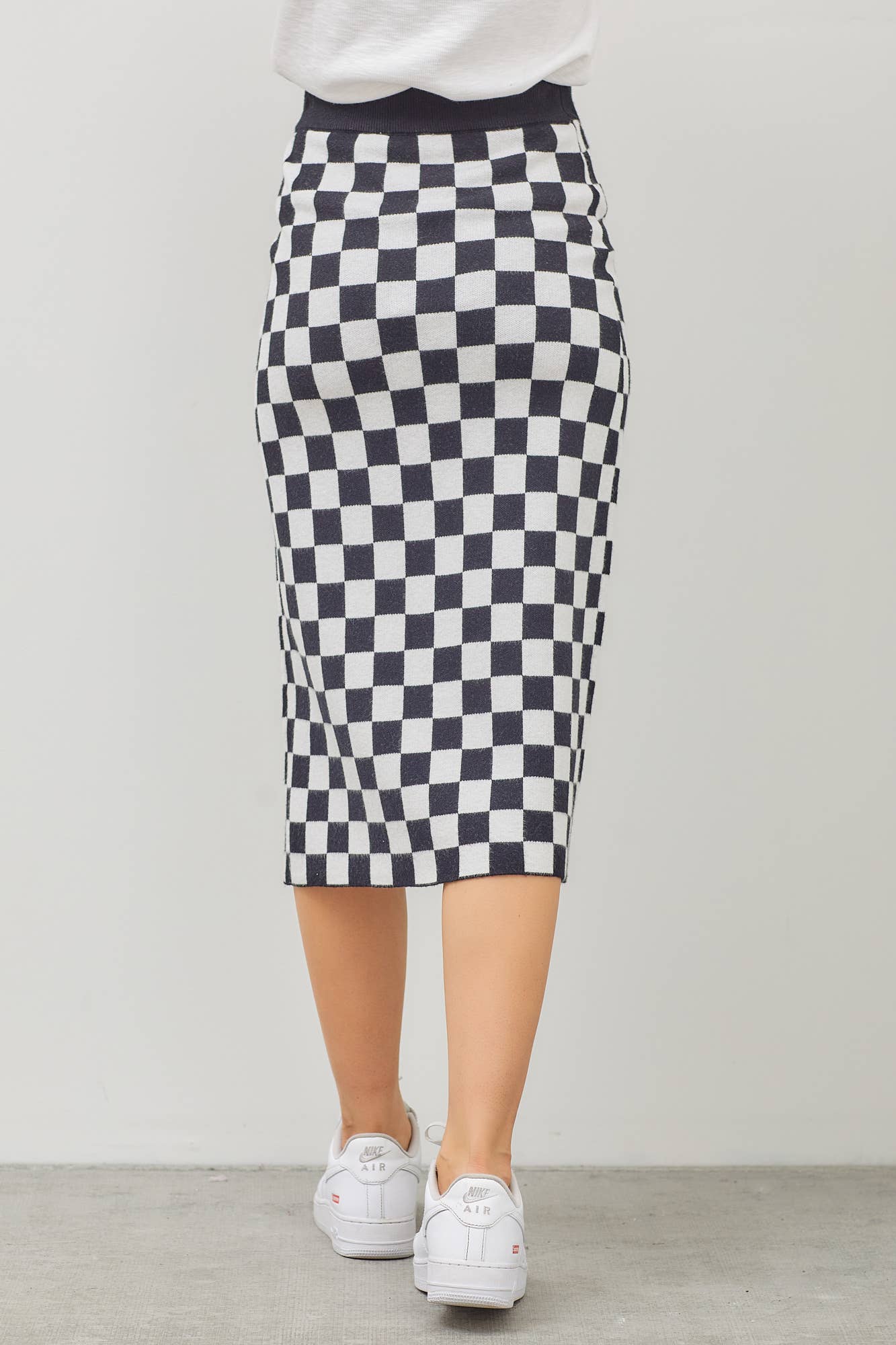 FINISH LINE MIDI SKIRT