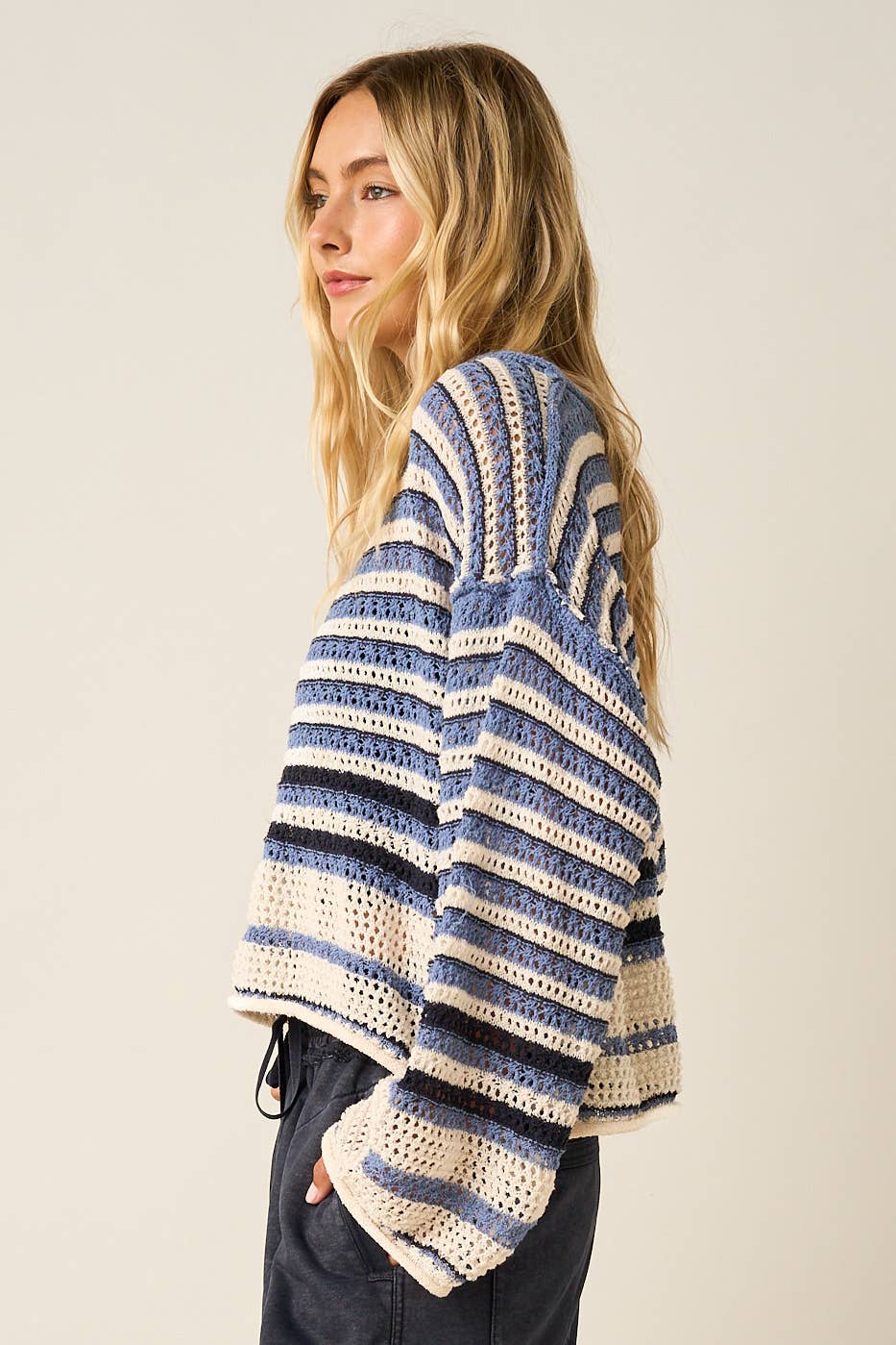 Striped Crochet Sweater