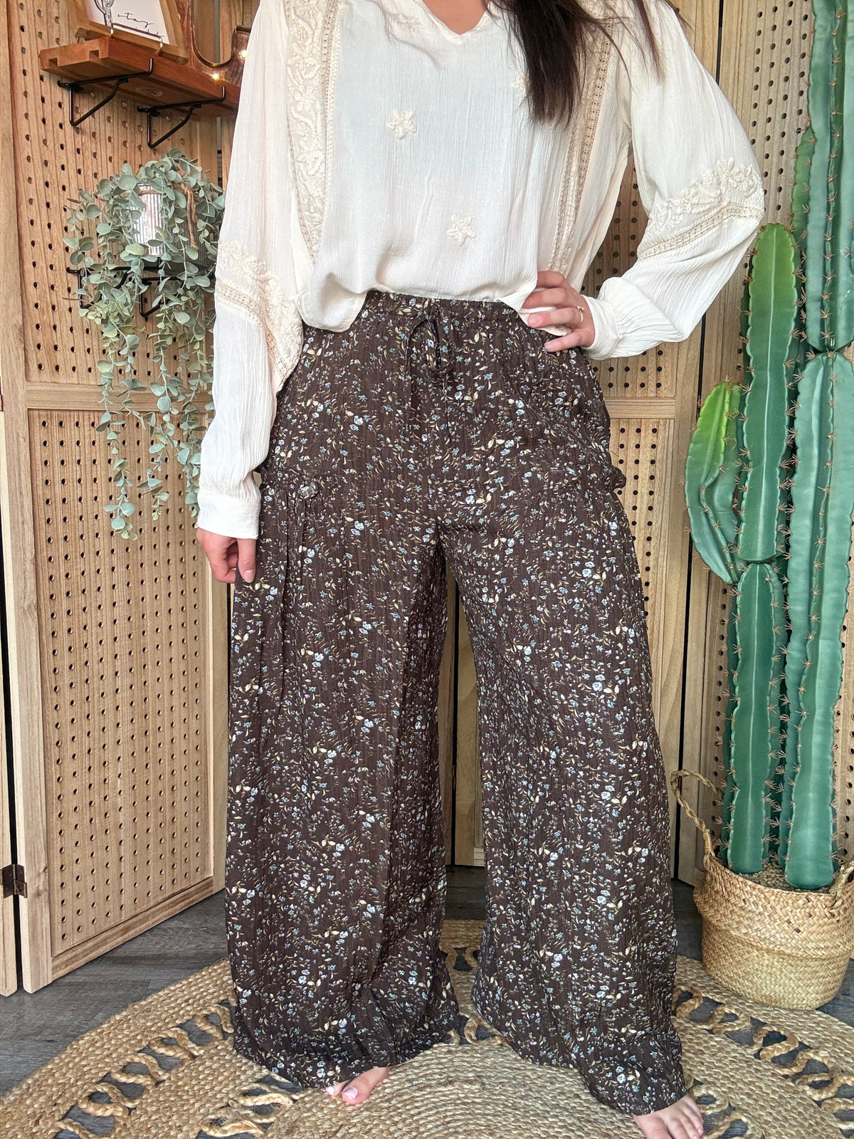 Ditsy Floral Palazzo Pant