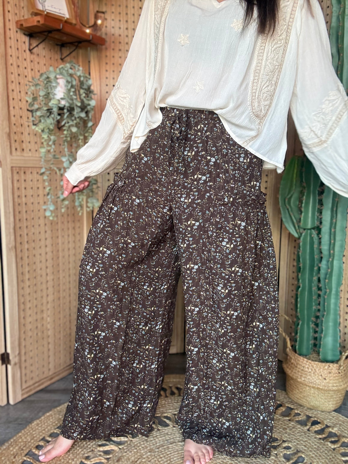 Ditsy Floral Palazzo Pant
