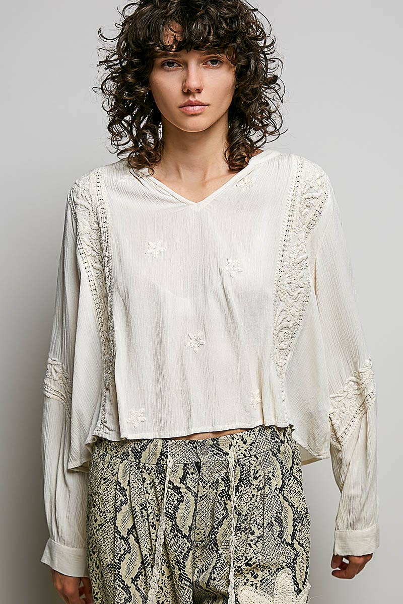Ivory Crochet Top