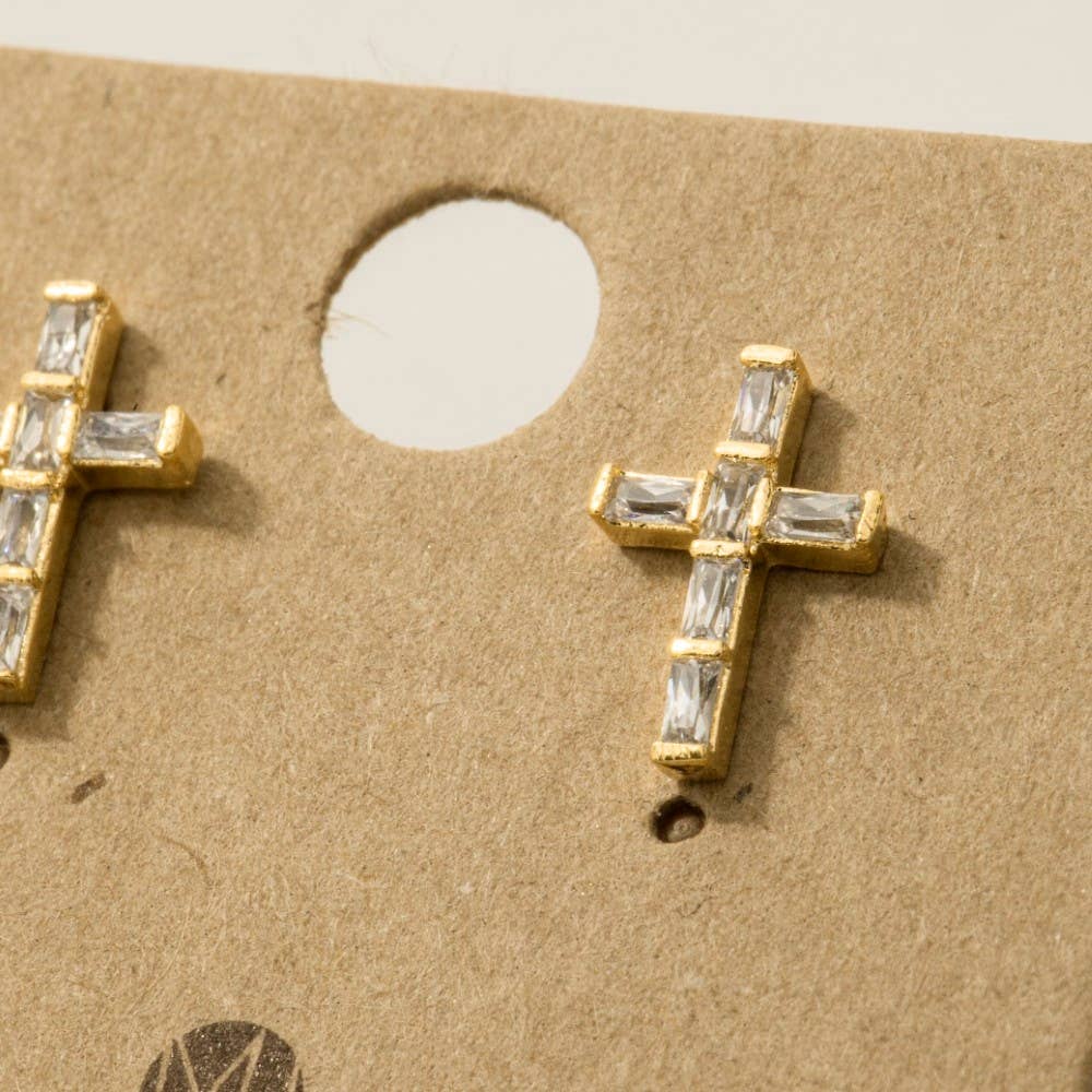 Mini Cross Studs