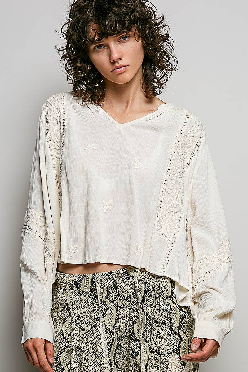 Ivory Crochet Top