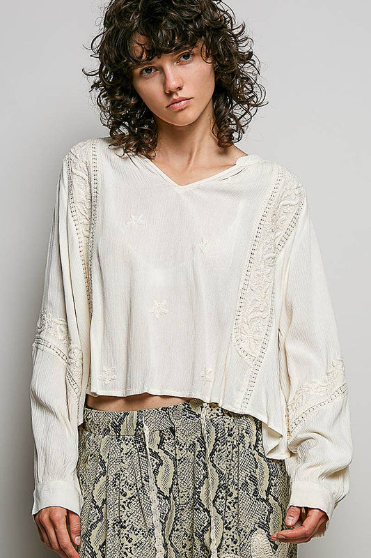 Ivory Crochet Top