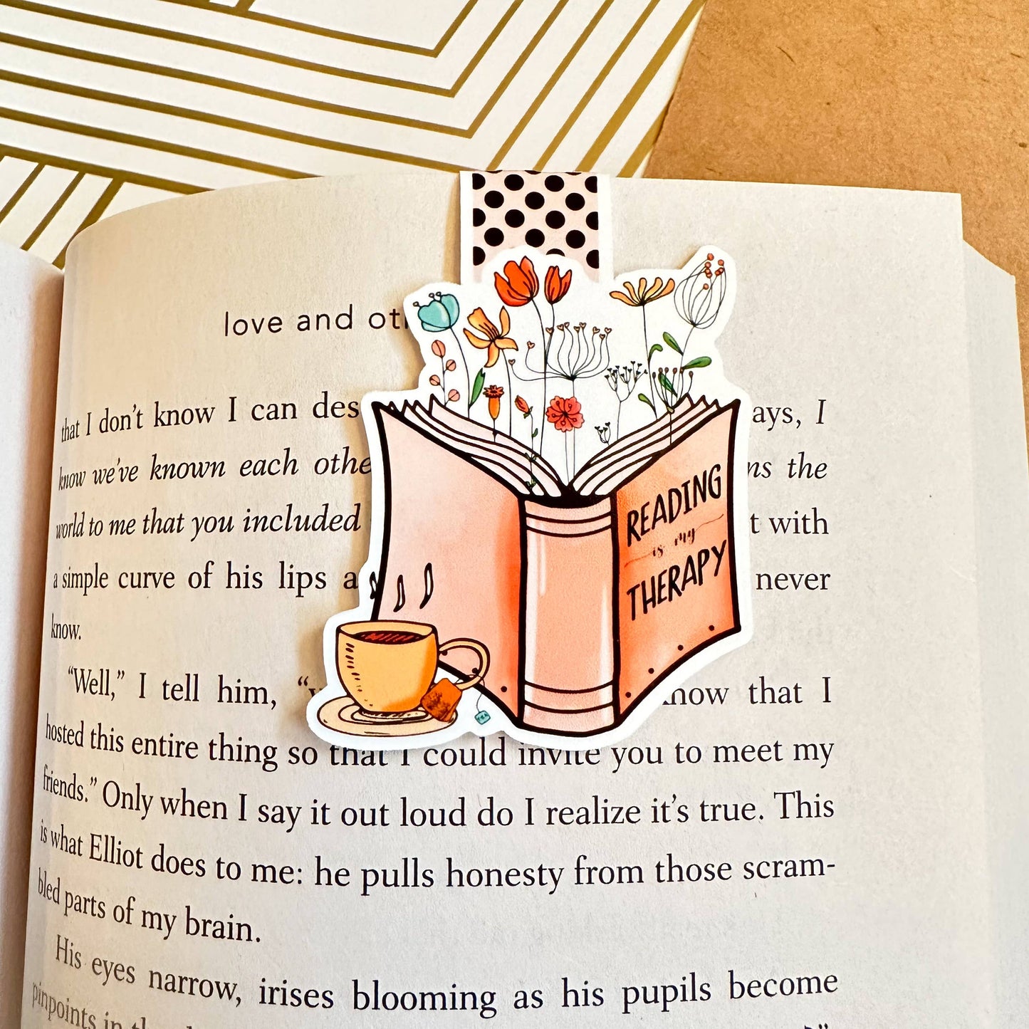 Reading is my Therapy Magnetic Bookmark