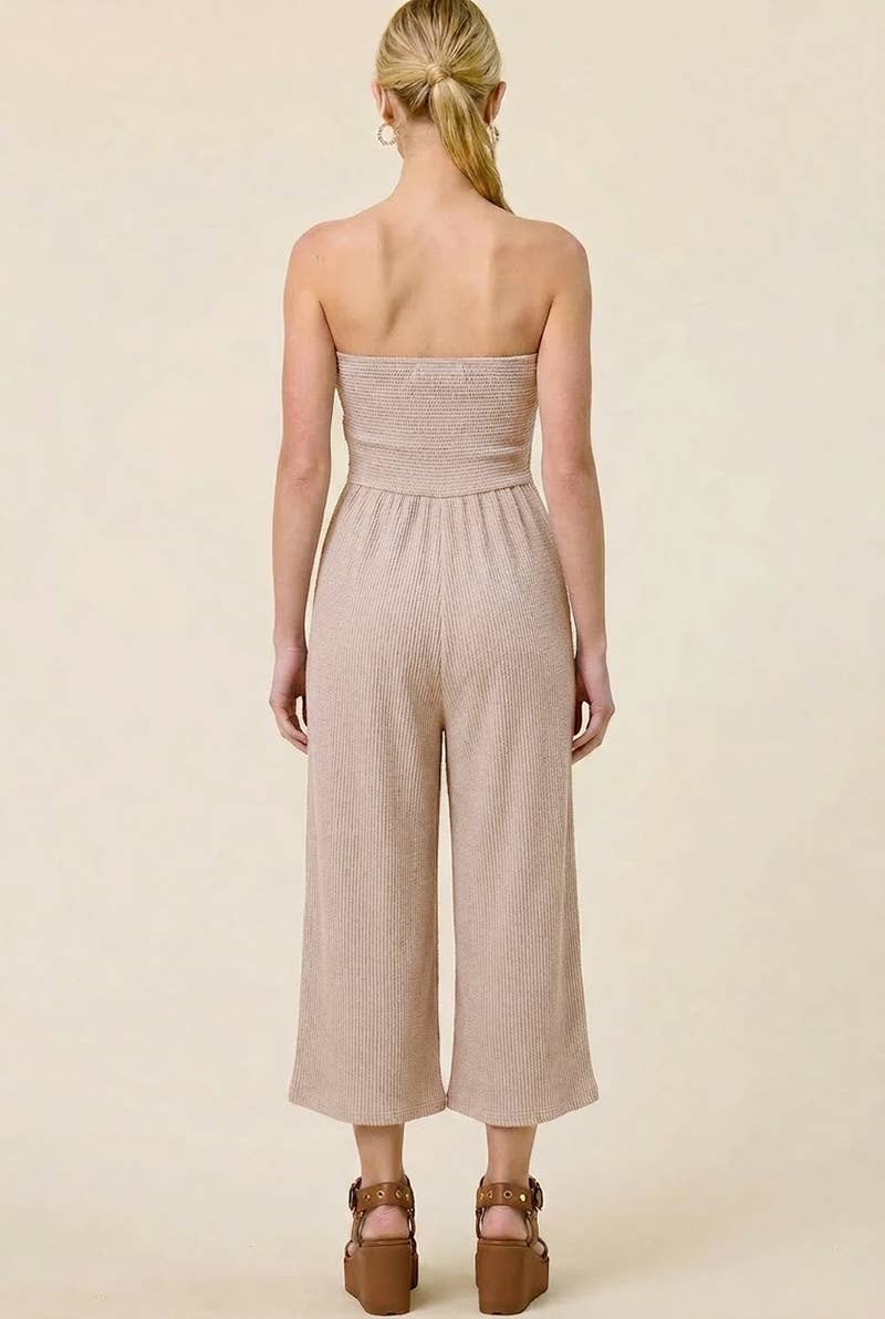 Coastal Strapless Jumpsuit