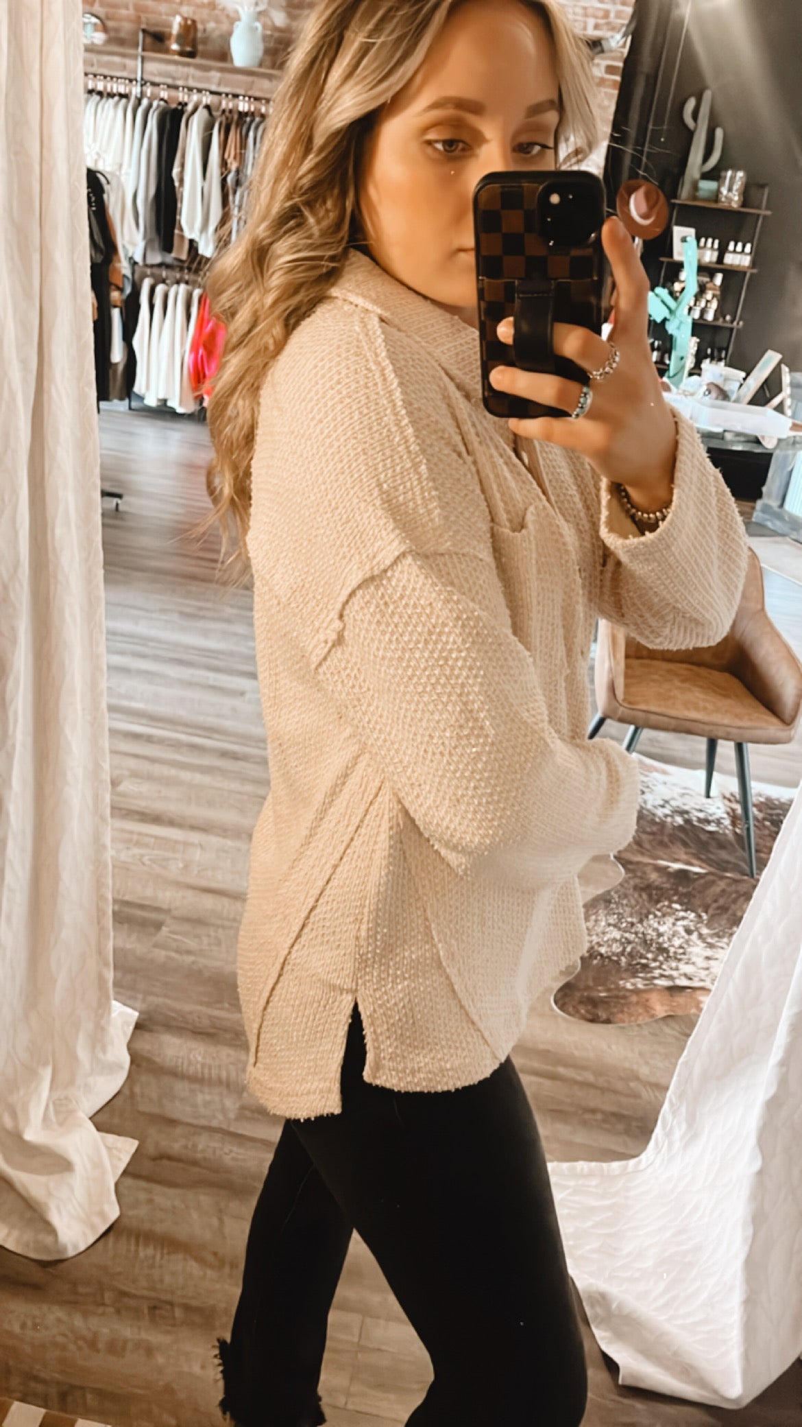 Henley Knit Top