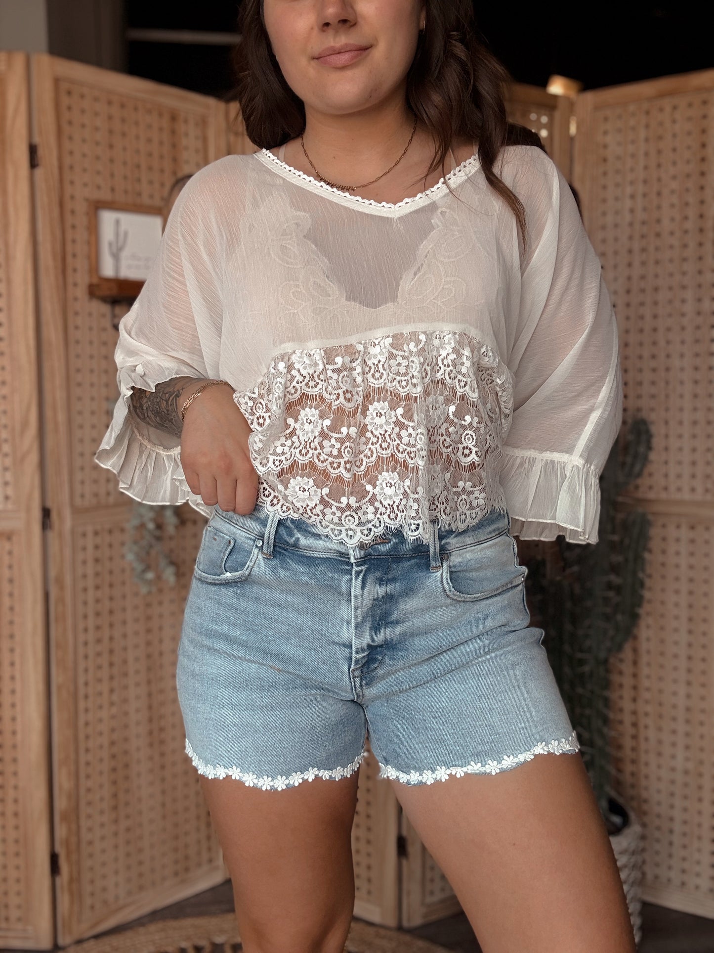 Langley Lace Top