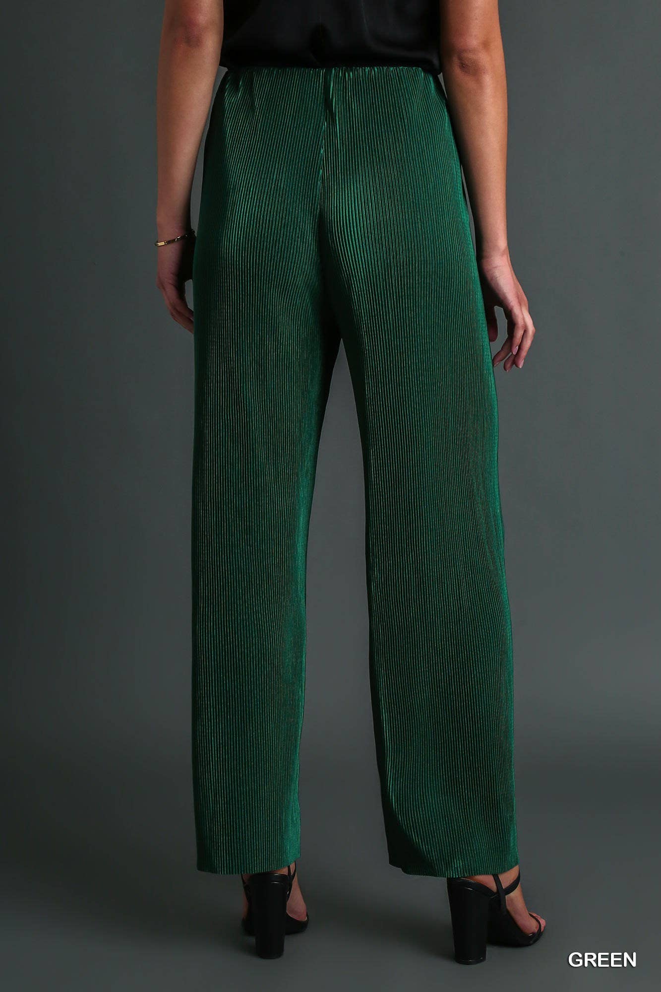 Pleated Satin Pant