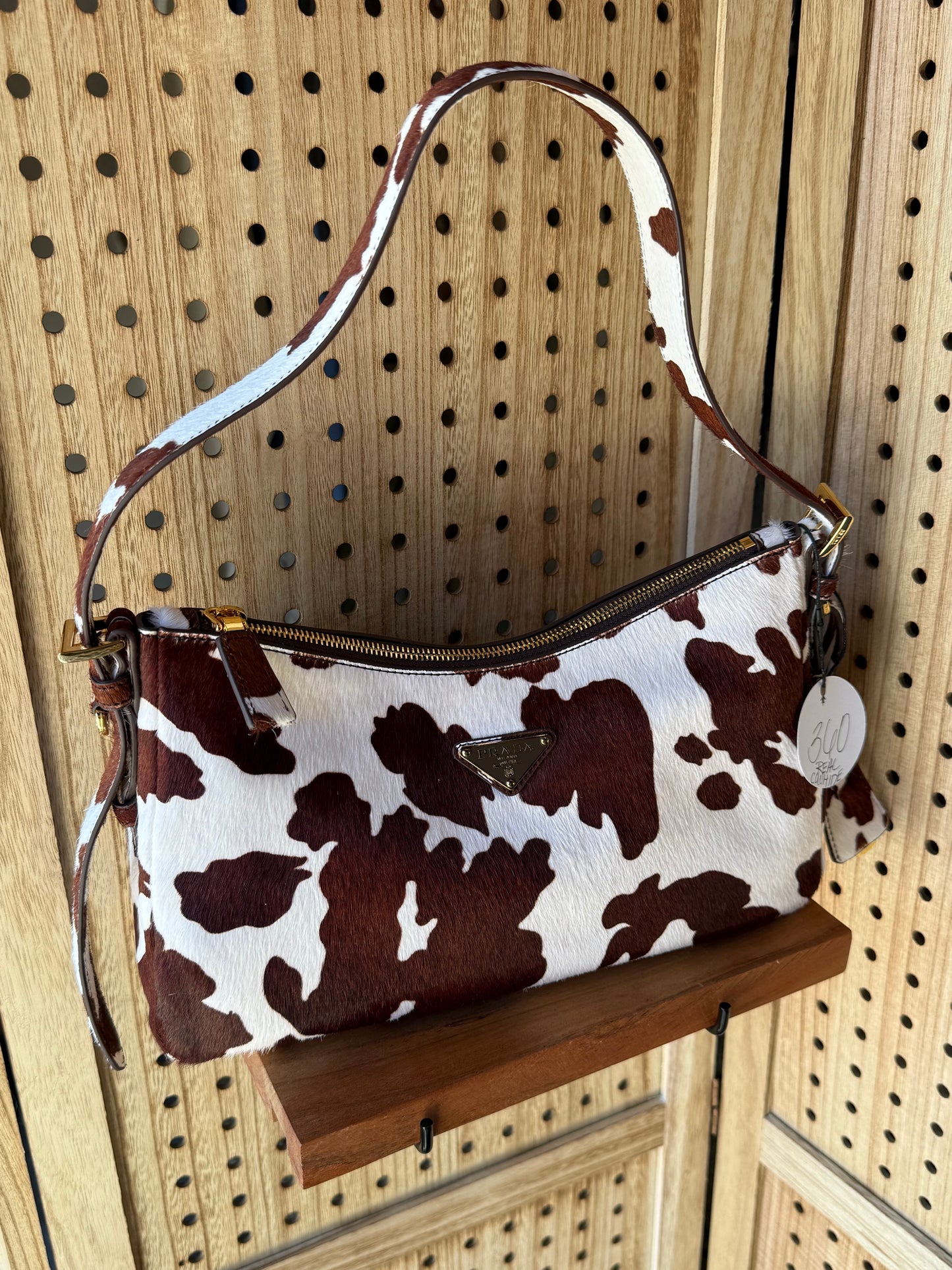Luxury Cowhide Shoulder Bag