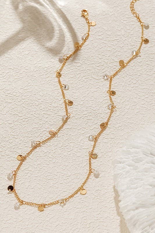18K Disc Necklace