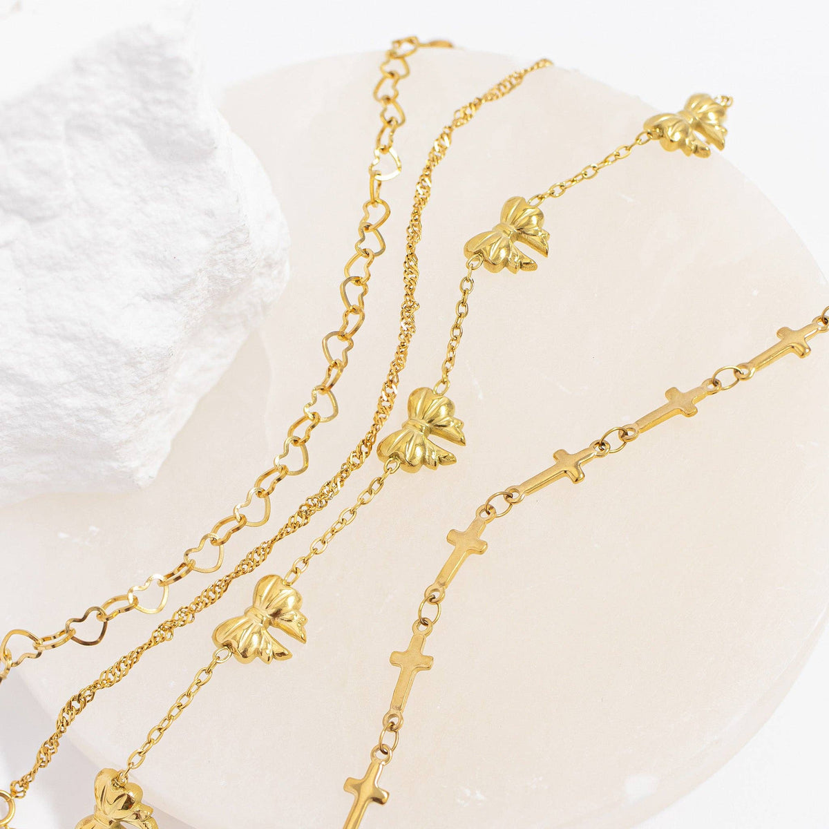 18K Cross Bracelet