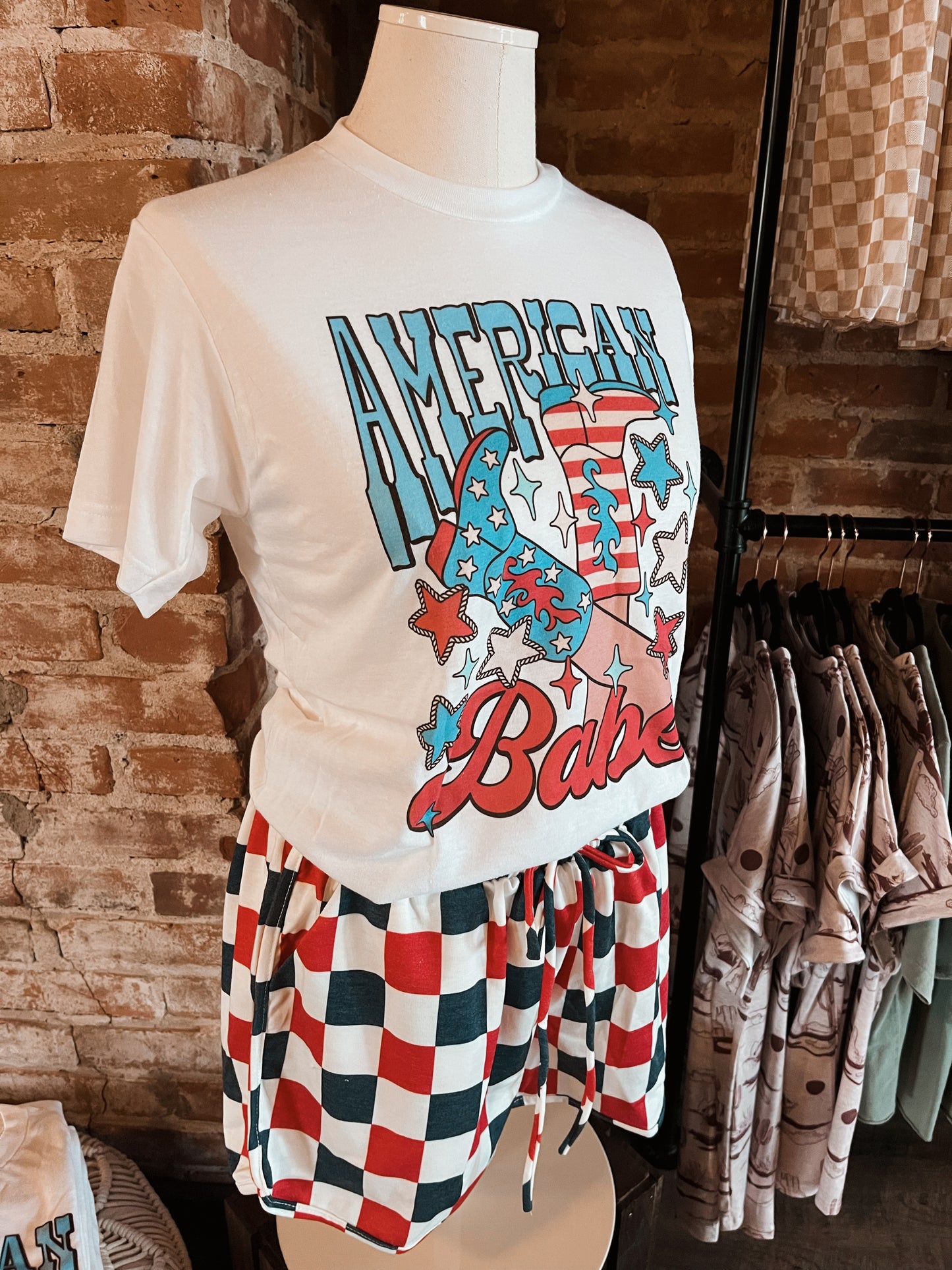 USA Checkered Shorts
