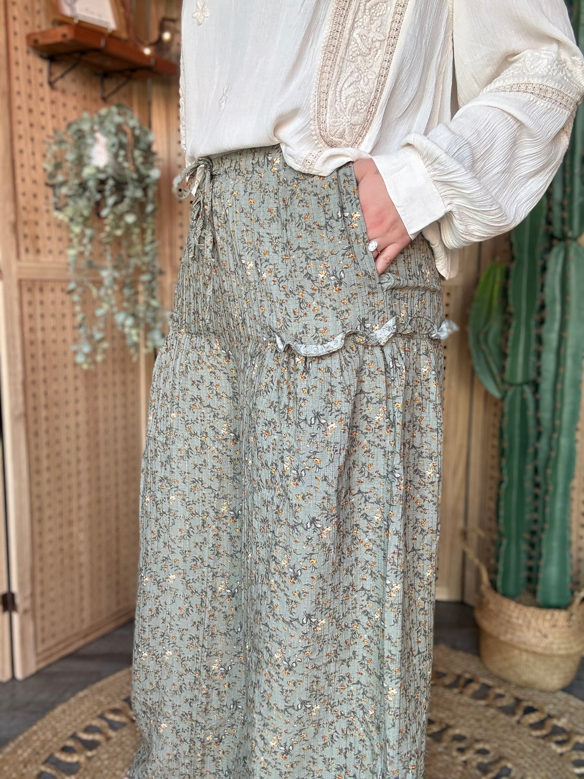 Ditsy Floral Palazzo Pant