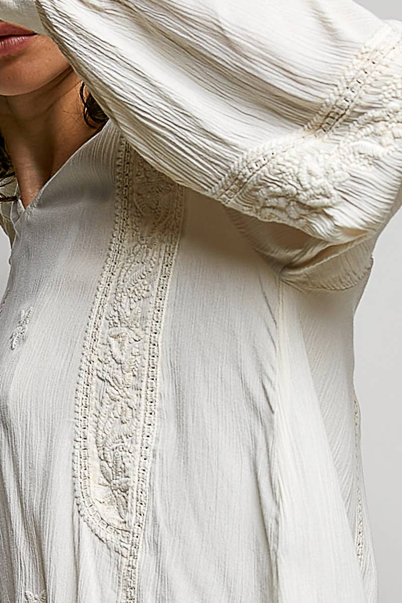 Ivory Crochet Top
