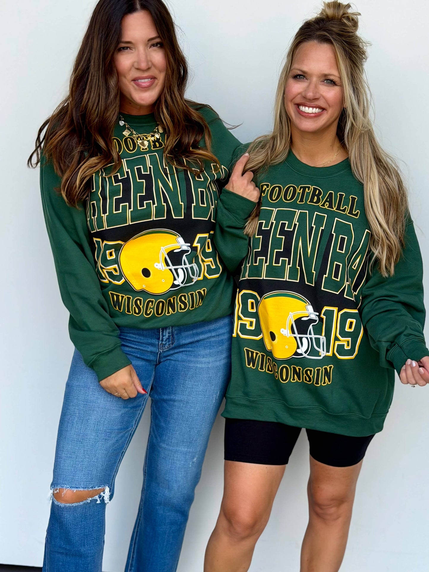 Green Bay Oversized Print Sweatshirt