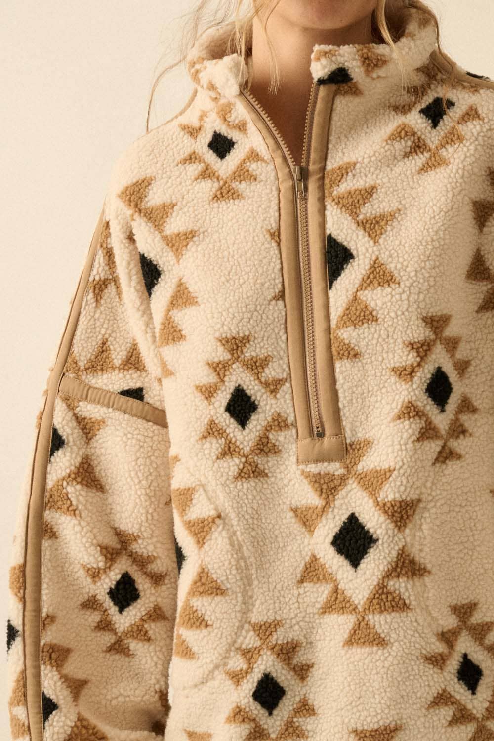 Aztec Sherpa Fleece Half-Zip Pullover