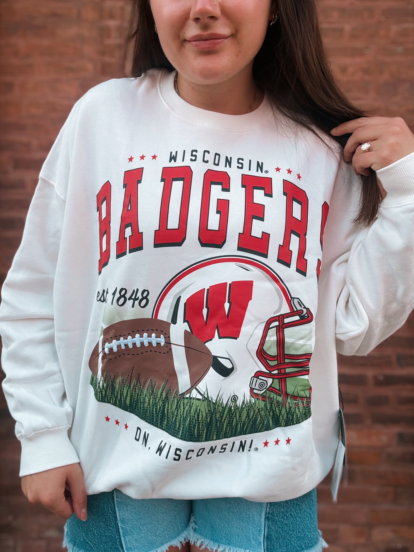 Wisconsin Malone Fleece Crew