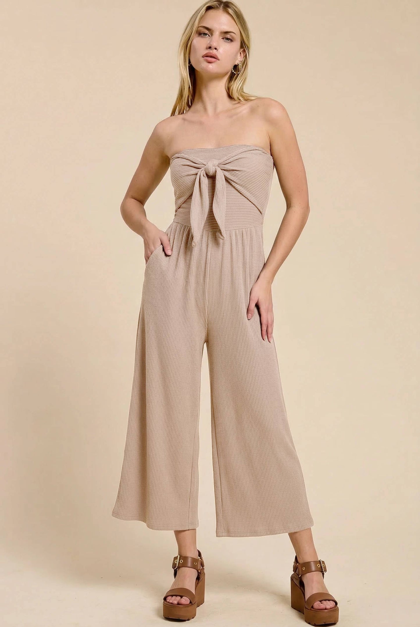 Coastal Strapless Jumpsuit