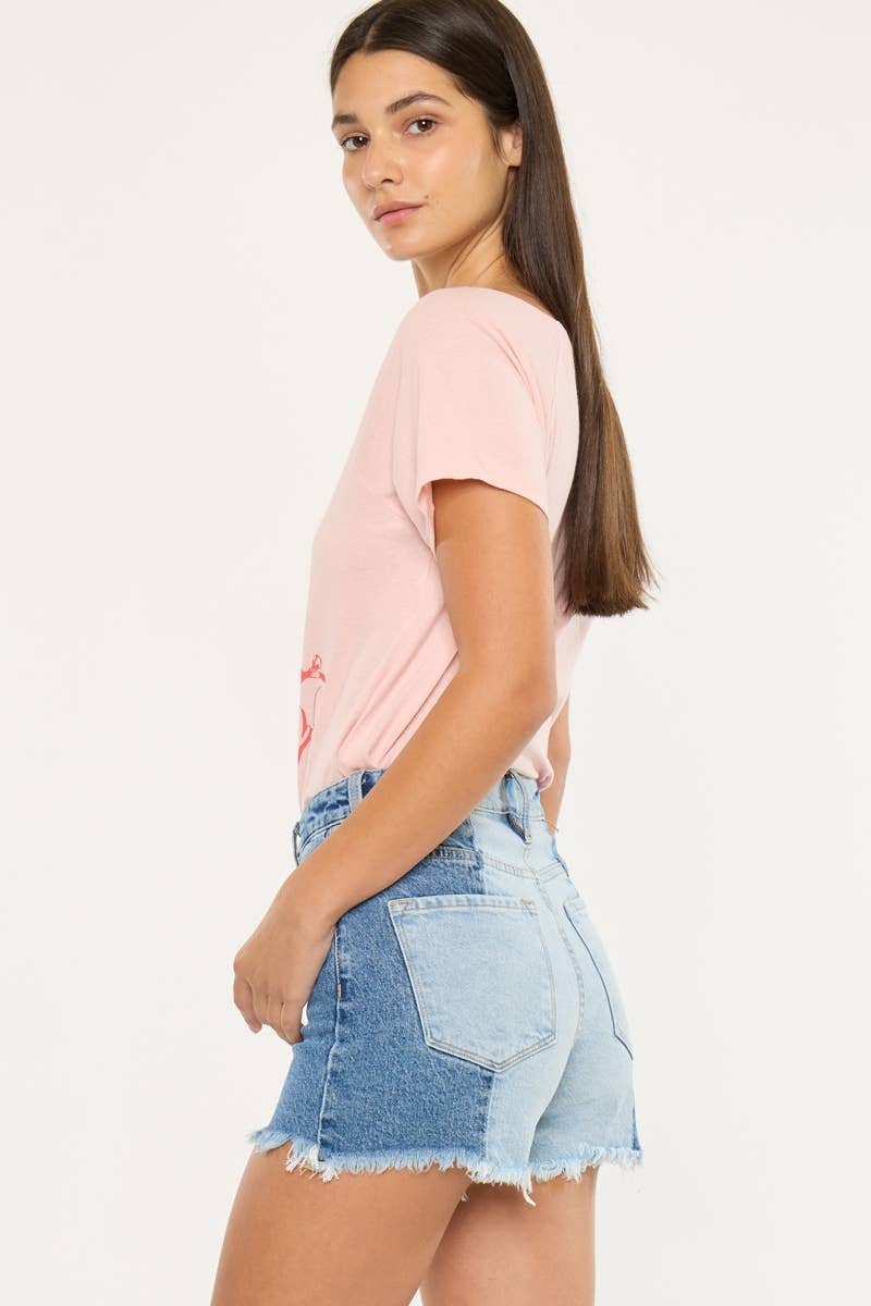 HIGH RISE TWO TONE SHORT