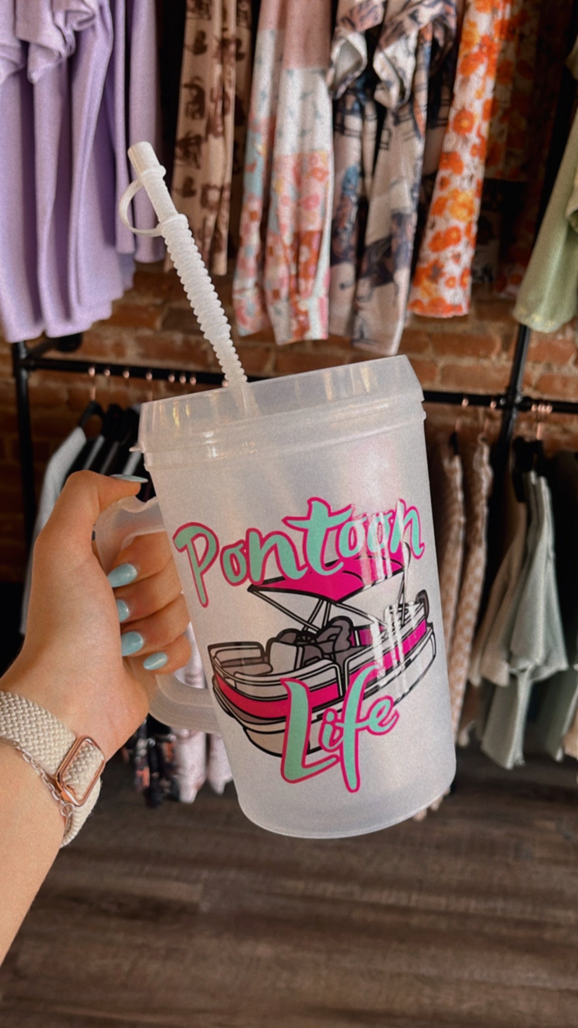 Pontoon Life Trucker Mug
