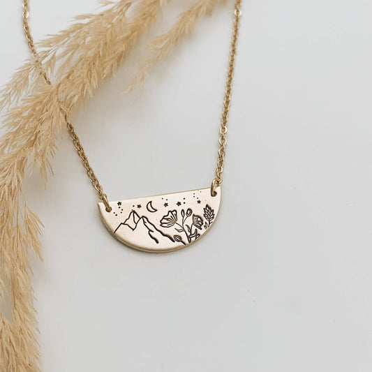 Wildflower Mountain Sky Necklace
