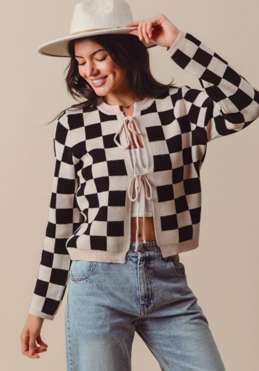 The Molly Check Sweater