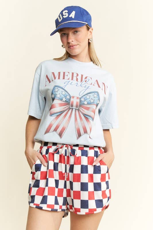 USA Checkered Shorts