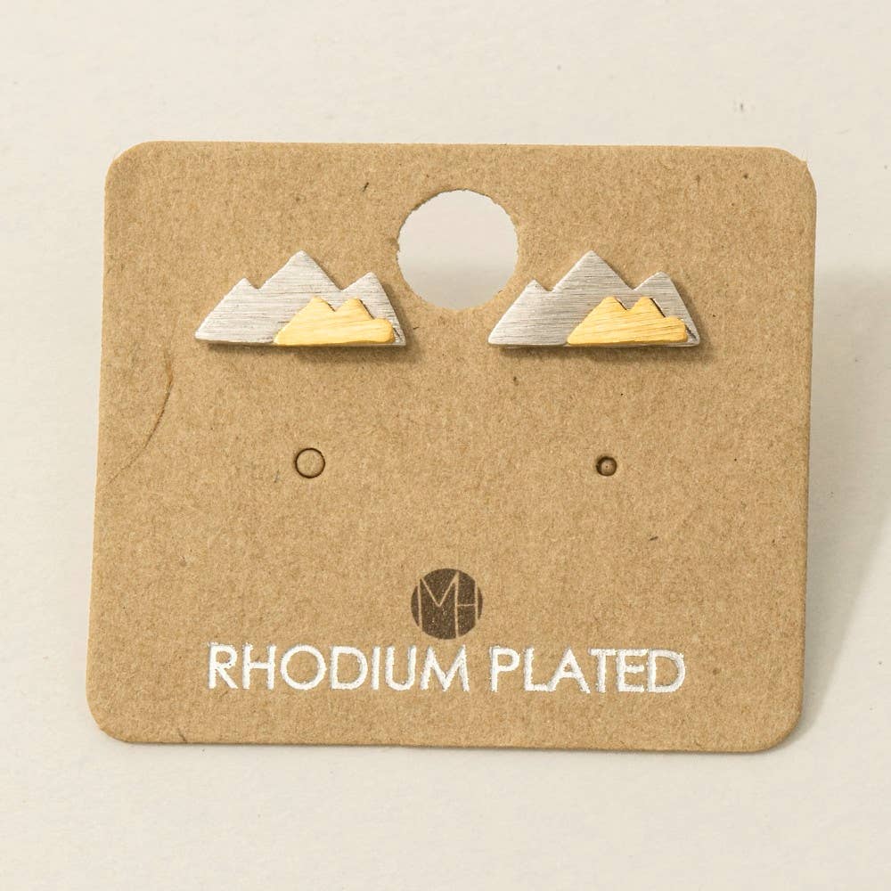 Two Toned Mountain Studs