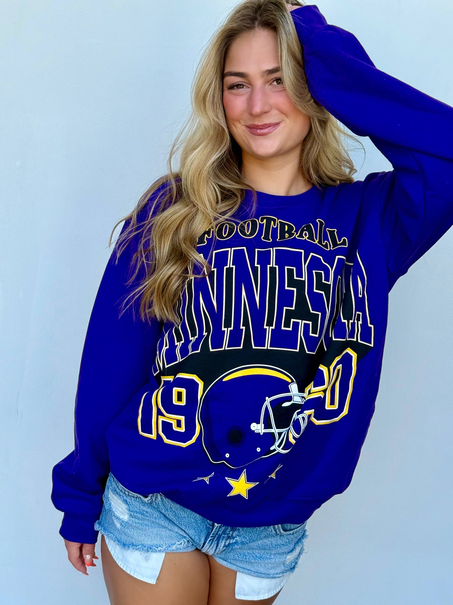 Minnesota Oversized Print Sweatshirt
