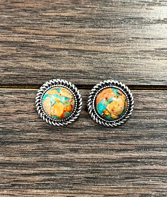 Red Rocks Stud Earring