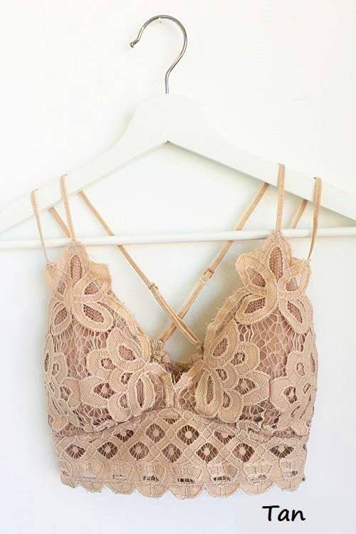 Scalloped Lace Cami Bralette