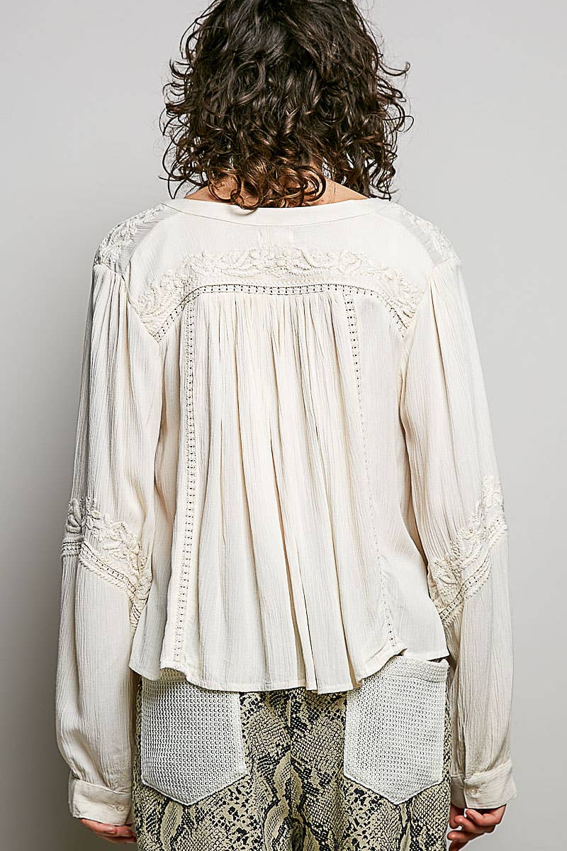 Ivory Crochet Top