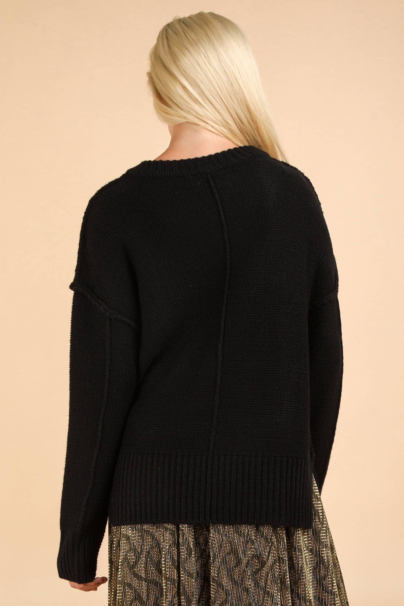 V-Neck Casual Knit Sweater