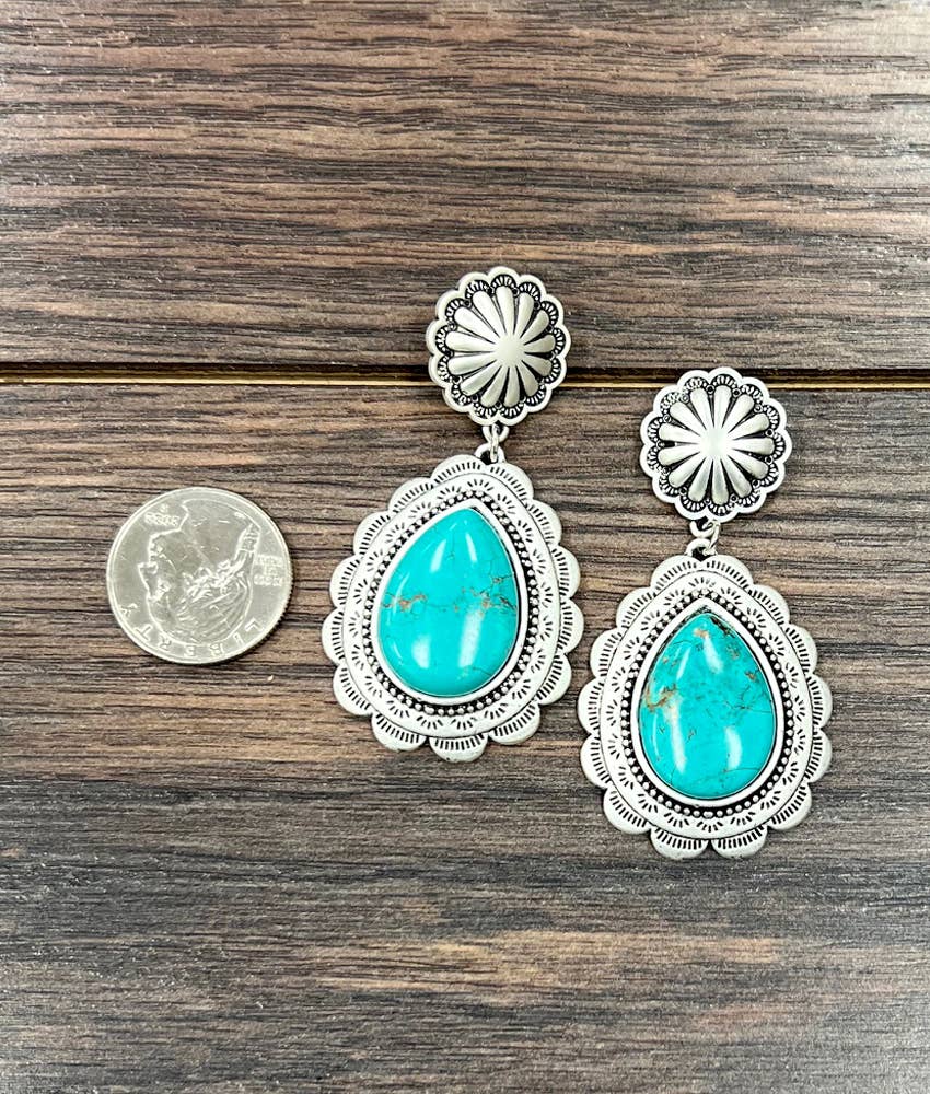 Abilene Turquoise Drop Earring
