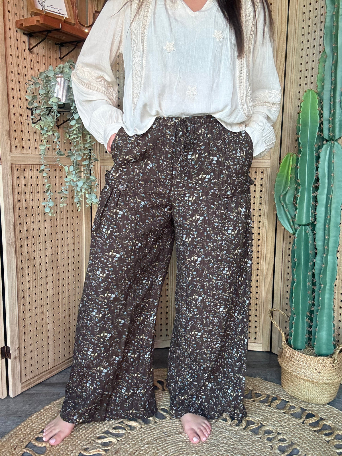 Ditsy Floral Palazzo Pant