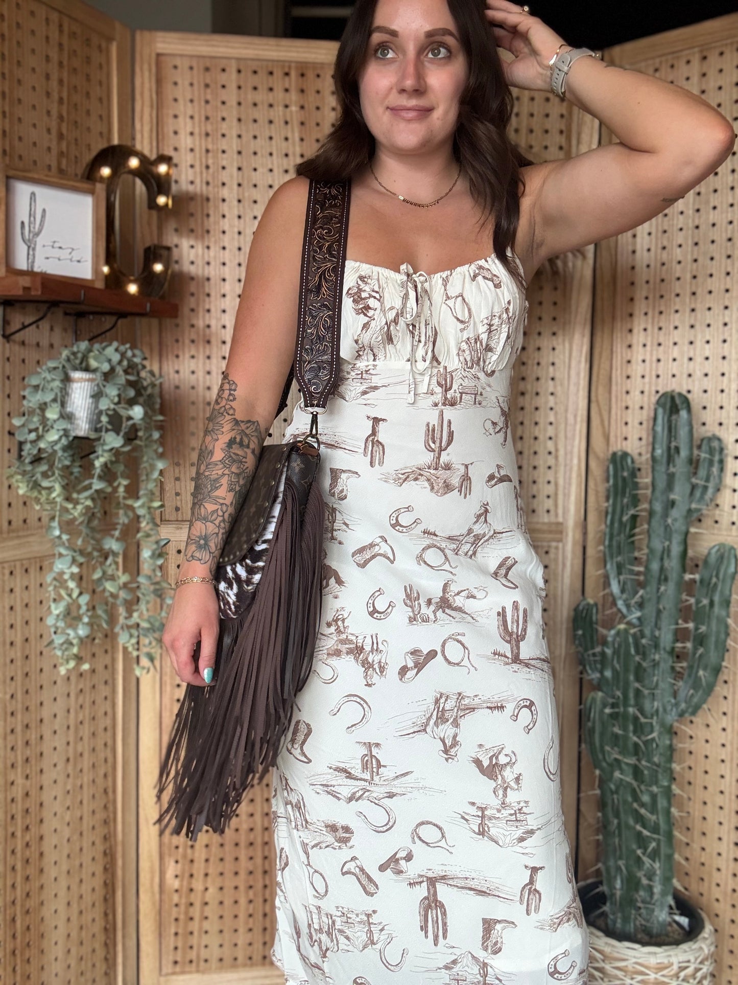 Western Print Dress